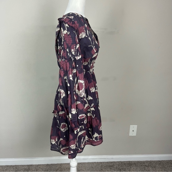 CLEOBELLA RAINEY MINI DRESS IN ABSTRACT PRINT LONG SLEEVES SIZE MEDIUM - Picture 13 of 16